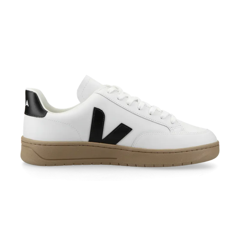 VEJA V-12 Leather (extra white / black / dune) – XD0203640