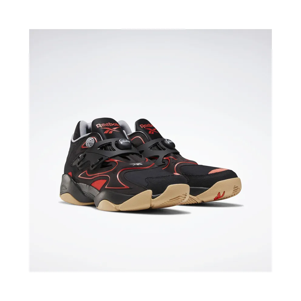 Reebok Pump Court Black Red Gum Black/Instinct Red-Maroon (Other Brands Reebok)