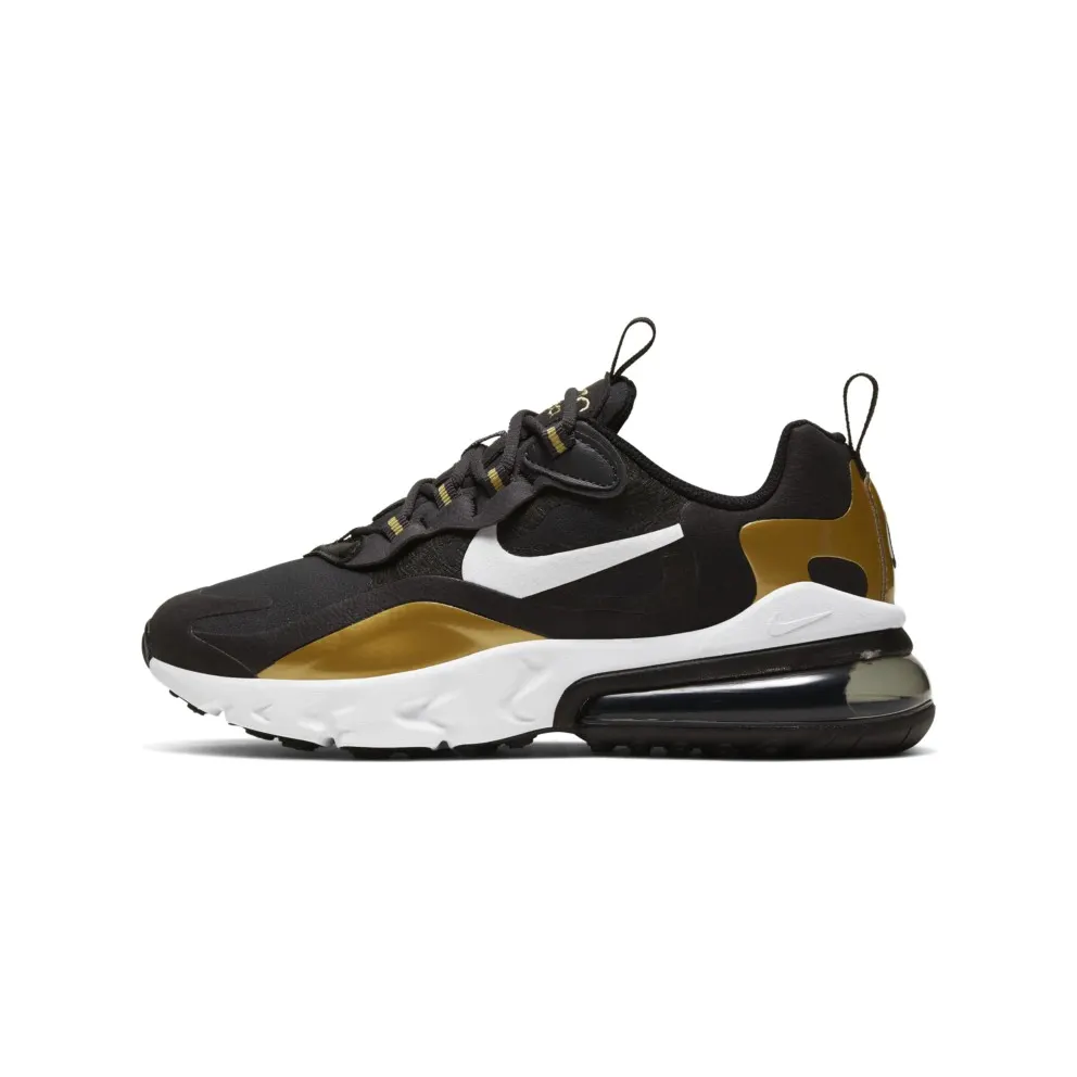 Nike Air Max 270 React Metallic Gold (GS) Anthracite/Black/Metallic Gold (BQ0103-005)