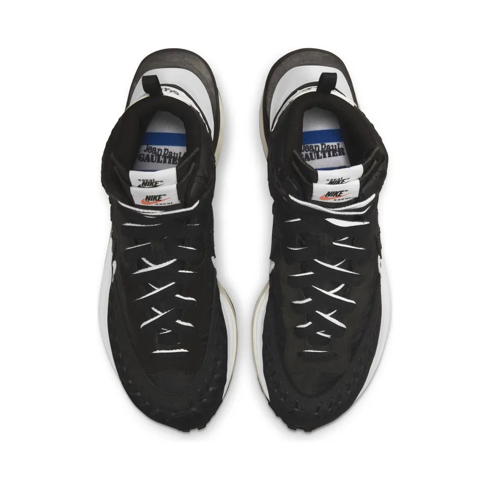 Nike x sacai Jean Paul Gaultier Vaporwaffle Black White (DH9186-001)