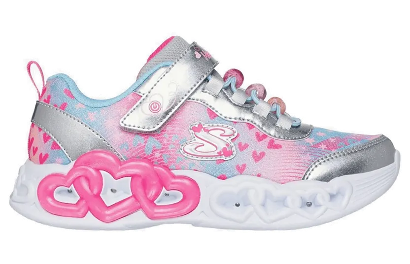 Skechers Heart Lights Grey (303261LSMLT)