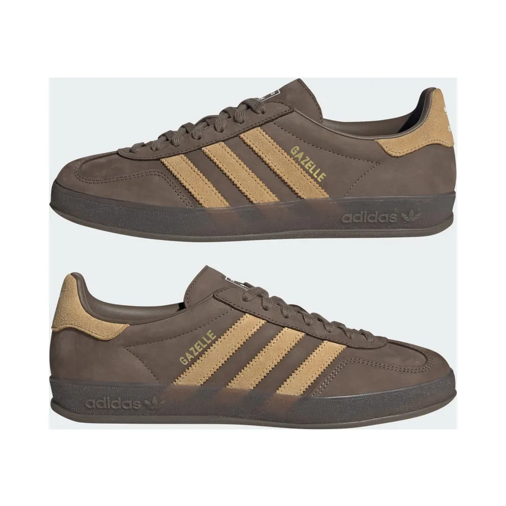 Adidas Gazelle Indoor Shoes Cargo Brown / Golden Beige / Cloud White (JQ8386)