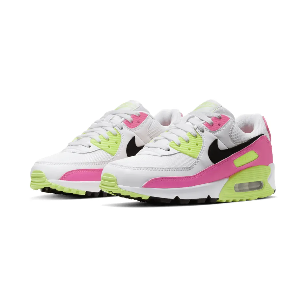 Nike Air Max 90 Watermelon (W) White/Black-Pink Blast-Ghost Green (CT1030-100)
