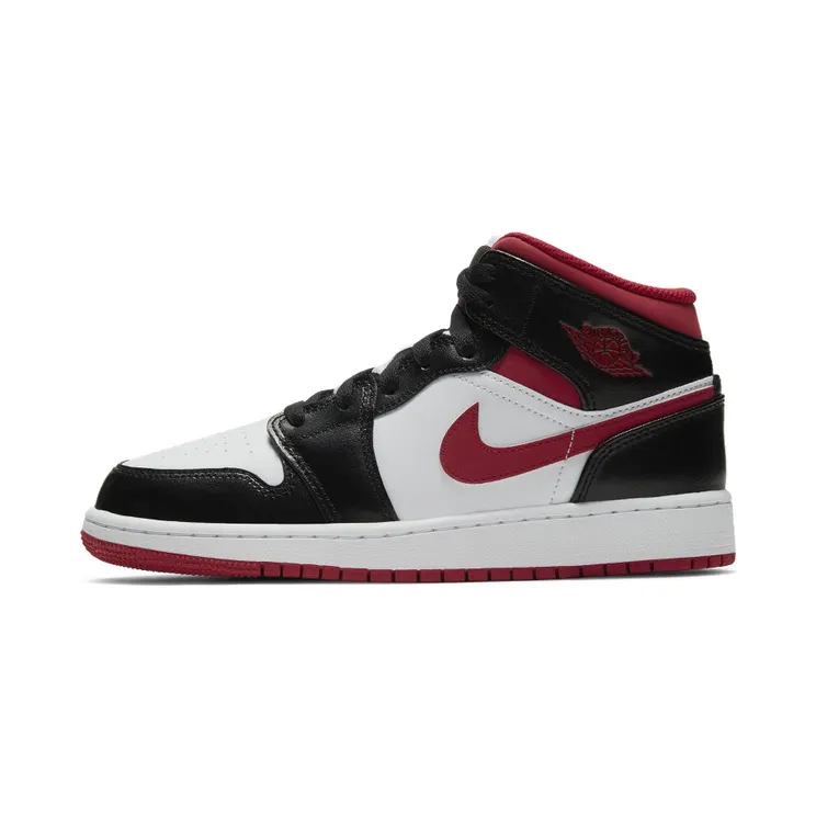 Air Jordan 1 Mid Gym Red (GS) “White / Black / Gym Red” (DJ4695-122)