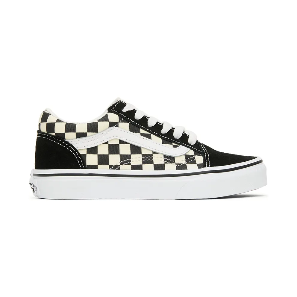 Vans Kids Black & White Checkerboard Old Skool Little Kids (VN0A38HBP0S1)