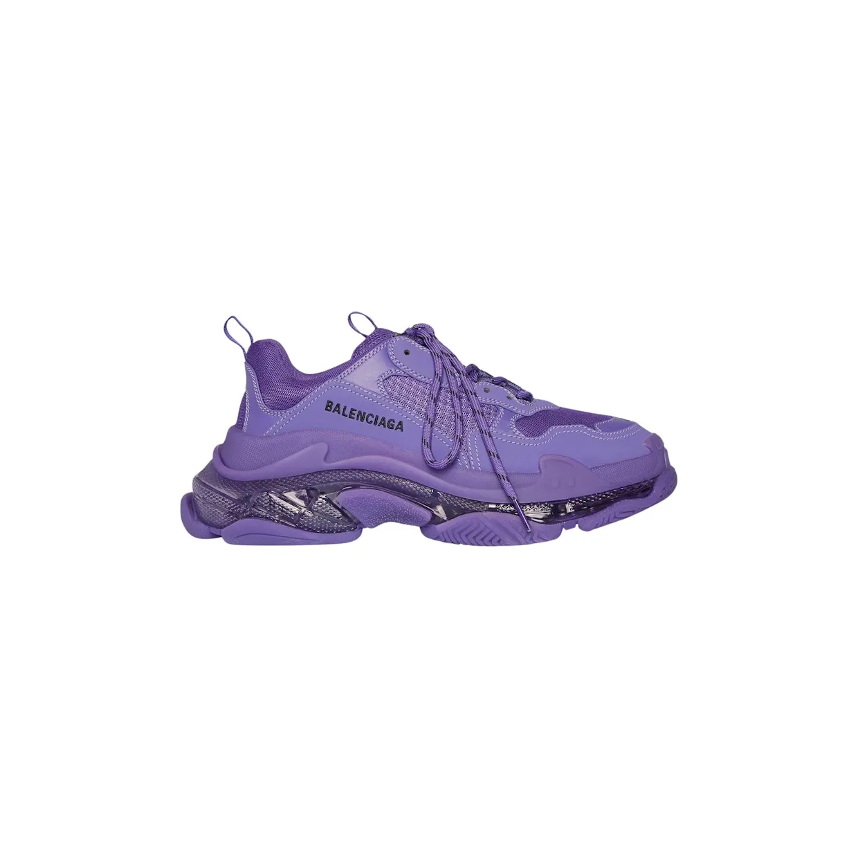 Balenciaga Triple S Clear Sole Deep Purple (W) (544351W2GA16910) (2)