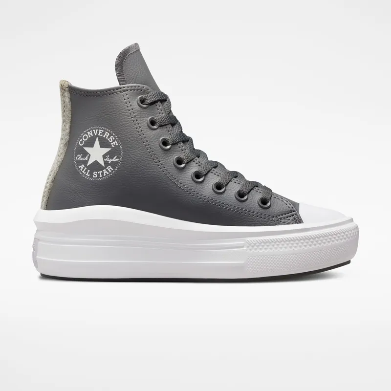 Converse Chuck Taylor All Star Move Platform Stripe Knit Iron Grey/iron Grey/White (A01344C)