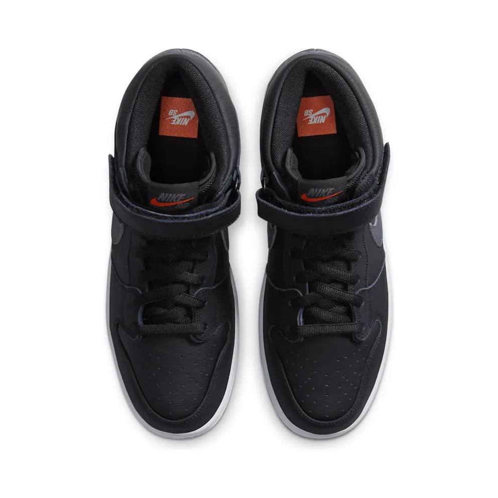 Nike SB Dunk Mid ISO Orange Label Black Dark Grey (2020) (CV4283-001)