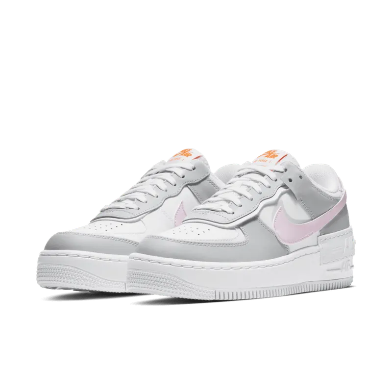 Nike Air Force 1 Shadow Photon Dust Pink Foam (W) White/Total Orange-Photon Dust-Pink Foam (CZ0370-100)