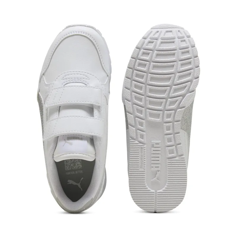 Puma ST Runner v4 Glitter “Puma White / Puma Silver / Cool Light Gray” (401587_01)