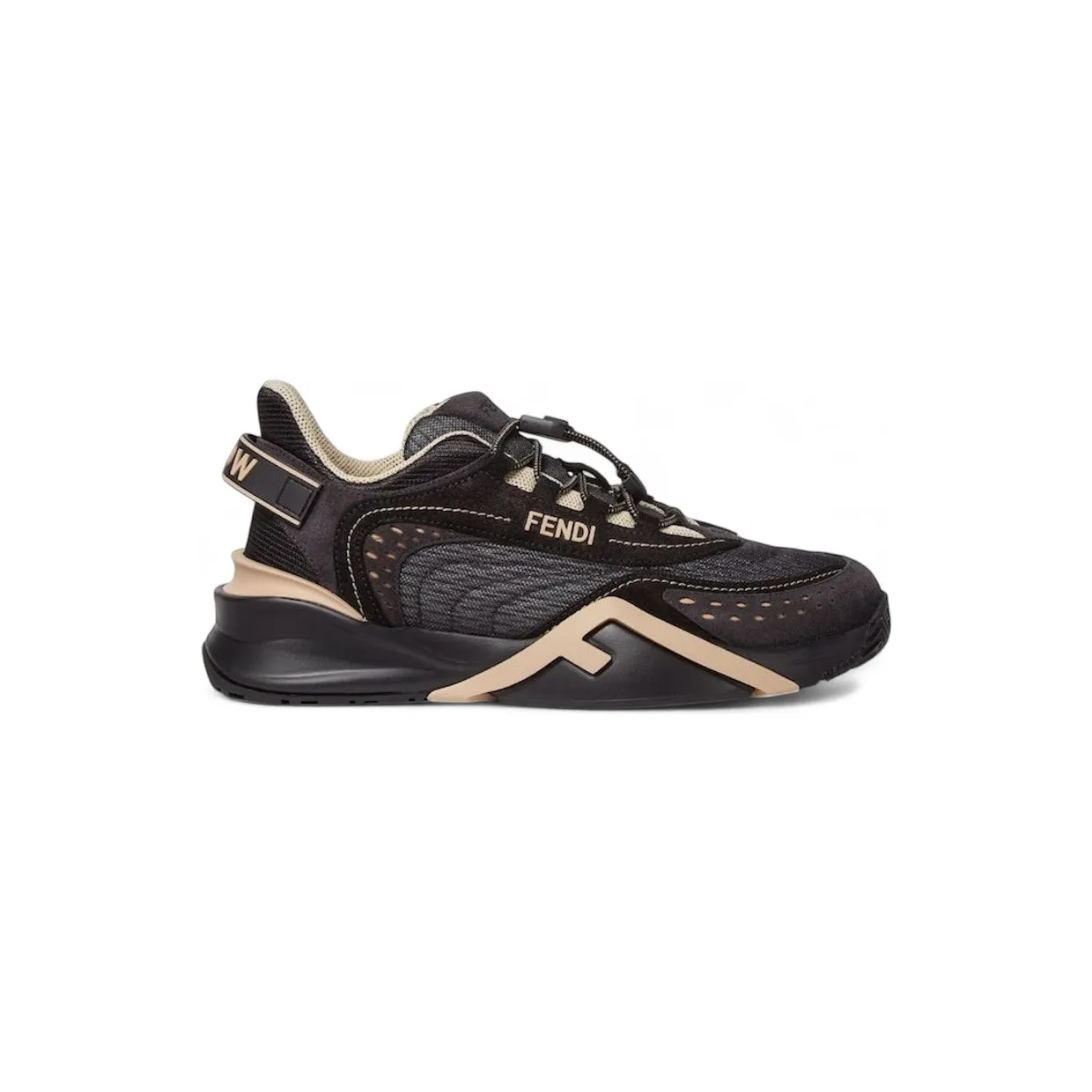 Fendi Flow Technical Low Black Beige (8E8620ASAXF1RUI)