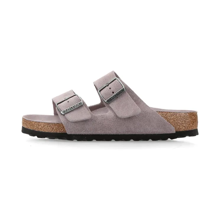Birkenstock Arizona Soft Footbed Suede Leather Faded Purple Tonal