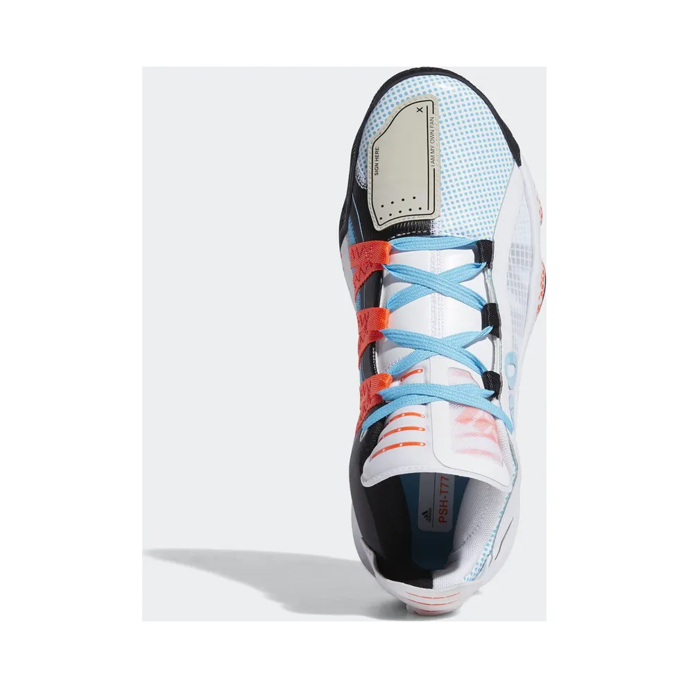 adidas Dame 6 Pusha T I Am My Own Fan White/Blue/Orange (FW5749)