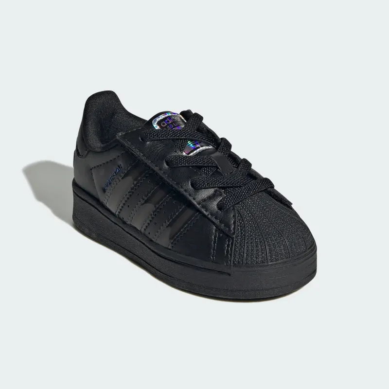 Adidas Superstar Led Lights Comfort Closure Elastic Lace Kids Core Black / Core Black / Preloved Violet (JS1295)