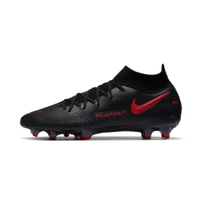 Nike Phantom GT Elite DF FG “Black / Dark Smoke Grey / Chile Red” (CW6589-060)