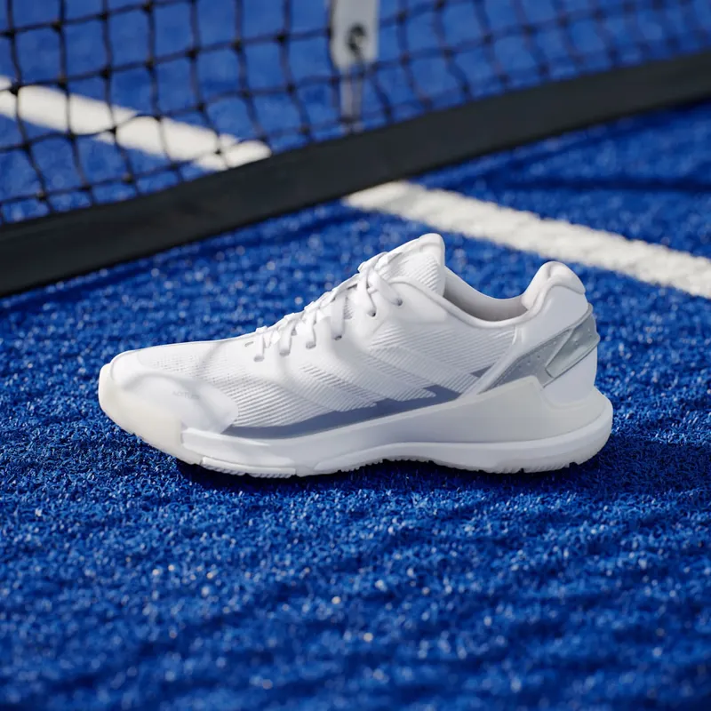 Adidas Crazyquick Lightstrike Padelschoenen Cloud White / Cloud White / Zero Metalic (JR4659)