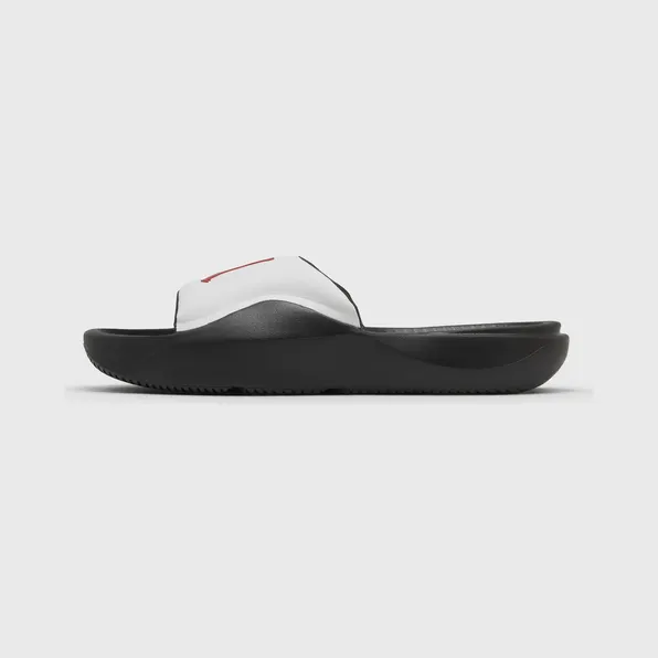 Jordan Franchise Slide White Black Gym Red