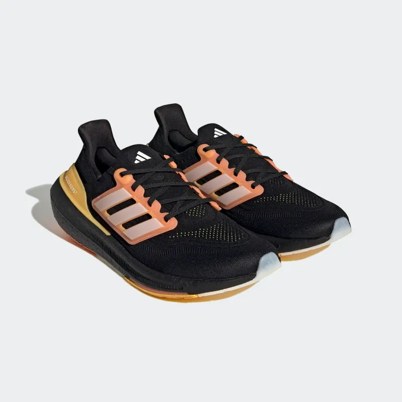 adidas Ultraboost Light Core Black / White Tint / Screaming Orange (HQ8595)