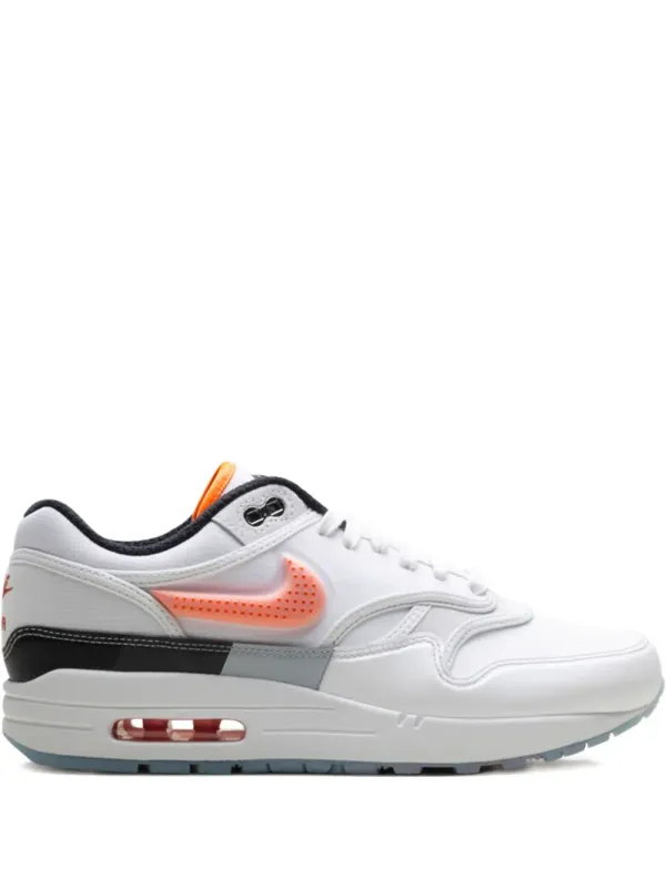 Nike Air Max 1 White/Hyper Crimson/Black sneakers – 100 WHITE/HYPER CRIMSON/BLACK (HQ3503)