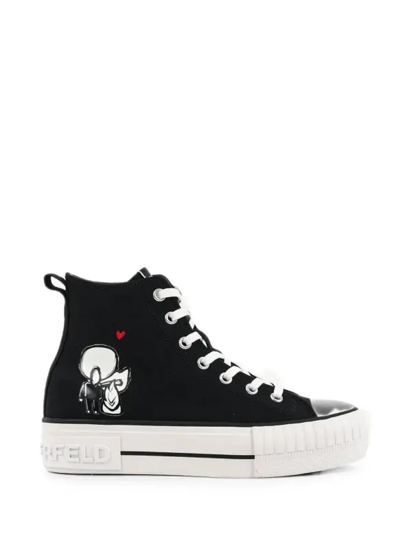 Karl Lagerfeld Kampus Max High-Top-Sneakers – Schwarz (KL60456A900)