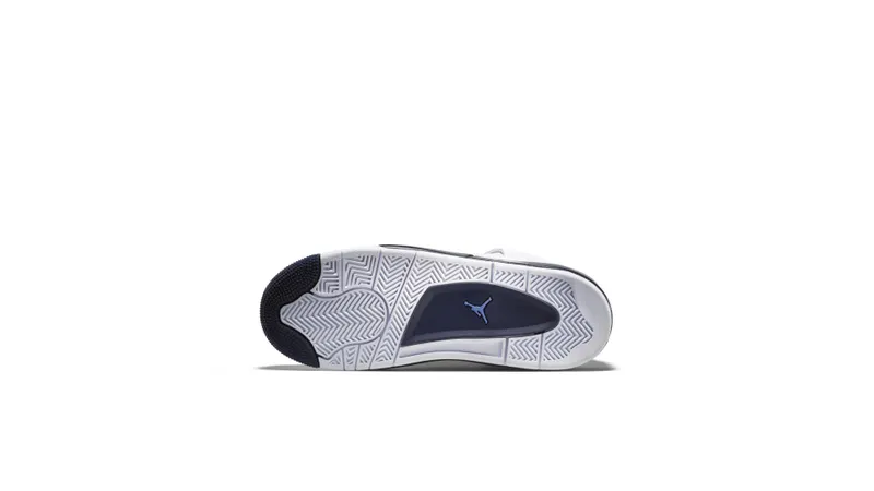 Jordan 4 Retro Columbia 2015 (GS) White/Legend Blue-Midnight Navy (408452-107)