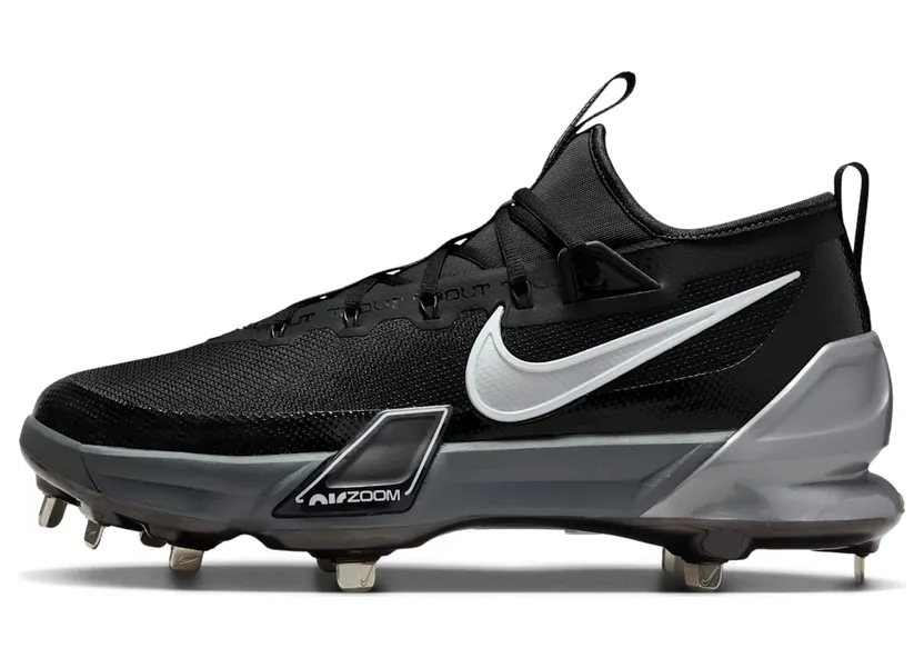 Nike Force Zoom Trout 9 Elite Black Anthracite White Metallic Silver (FB2906-003)