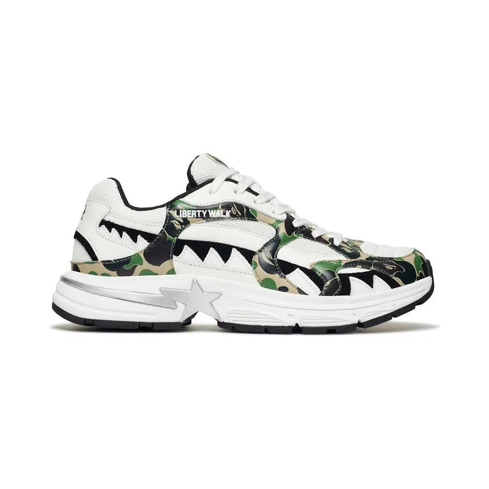 A Bathing Ape Shark Sta LBWK White Green (1K73-191-922-GRN)