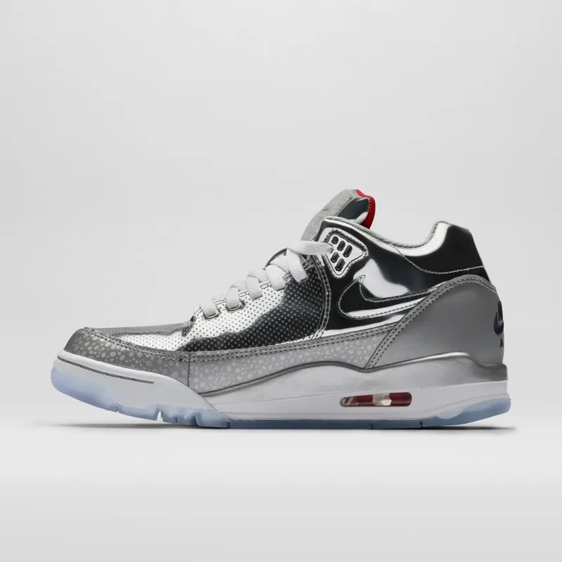 Nike Flight Squad Metallic Silver Metallic Silver/Metallic Silver-Midnight Navy (679260-002)
