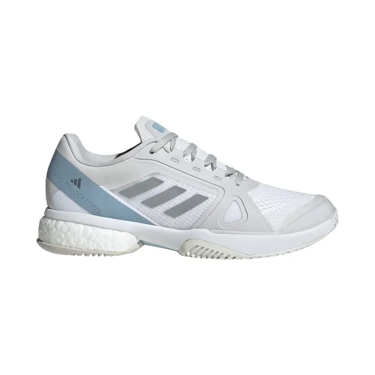 adidas Court By Stella McCartney Cloud White Silver Metallic Wonder Blue (JP7061)
