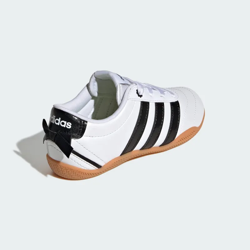 Adidas GRAND COURT LO Shoes KIDS Cloud White / Core Black / Hi-Res Yellow (KI3034)