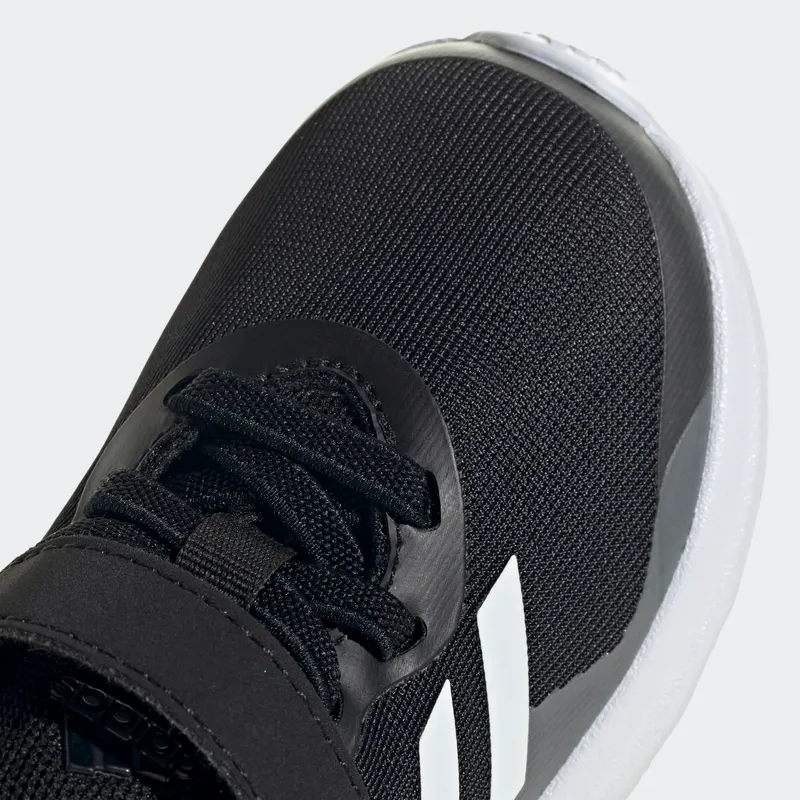 Adidas FortaRun Elastic Lace Top Strap Running Shoes Core Black / Cloud White / Grey Six (FZ5499)