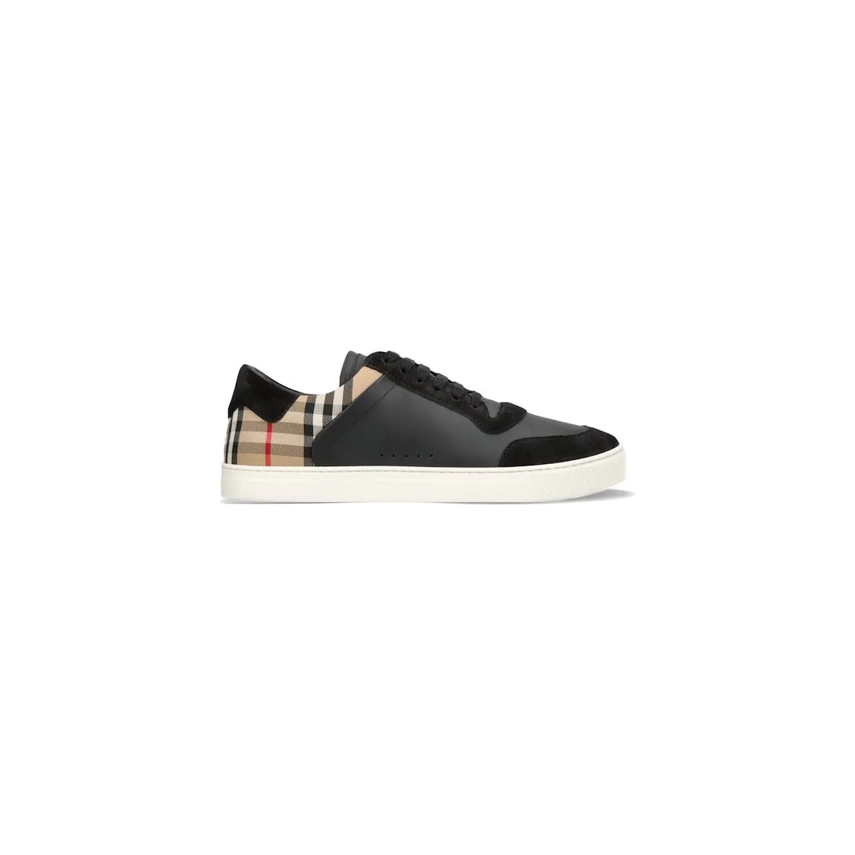 Burberry Stevie Check Sneakers Black Beige (8070818)
