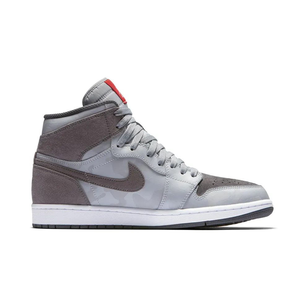 Jordan 1 Retro High Camo 3M Wolf Grey Wolf Grey/Dark Grey-White-University Red (AA3993-027)