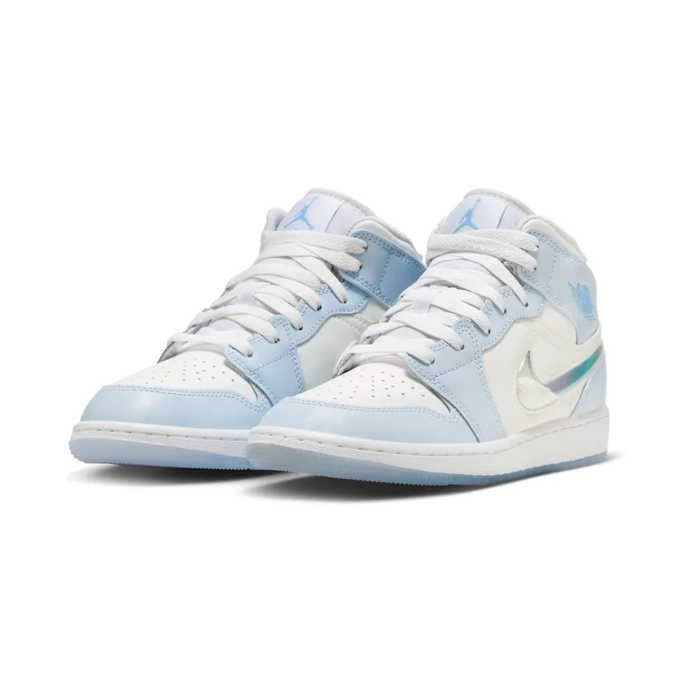 AIR Jordan 1 MID SE GS “GLITTER SWOOSH” (FQ9117-400)