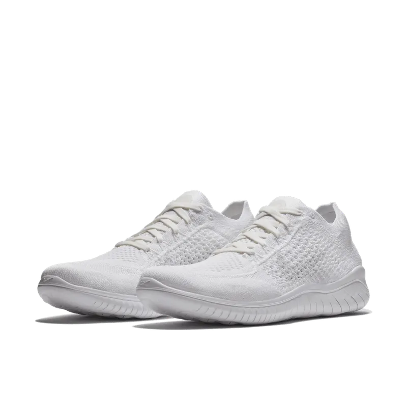 Nike Free RN Flyknit 2018 Triple White White/White (942838-103)