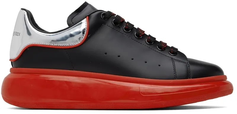 Alexander McQueen Black Oversized Sneakers (705068WIBNZ)