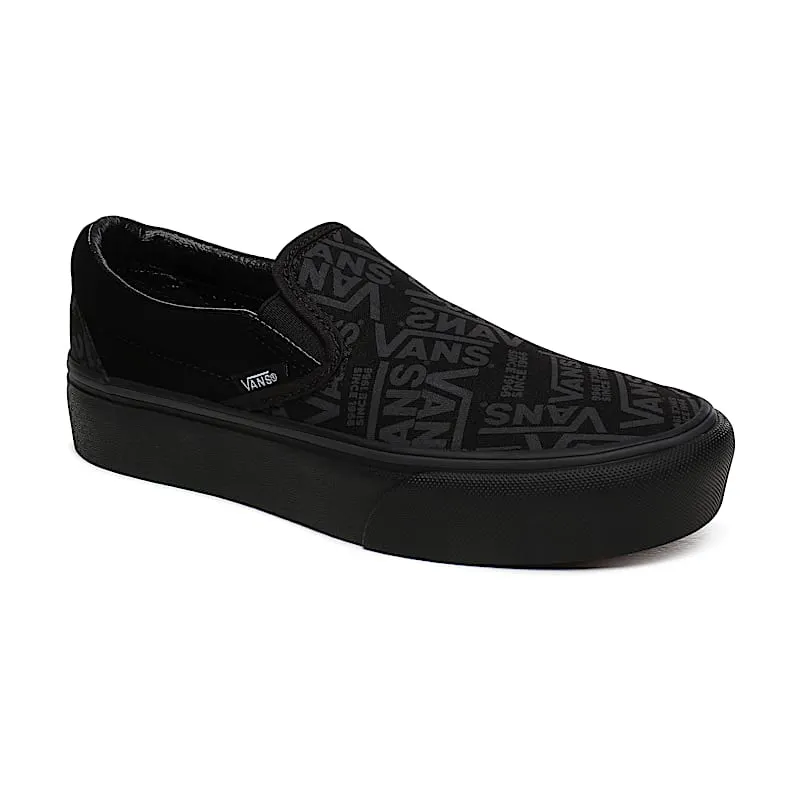 VANS Vans 66 Classic Slip-on Platform Shoes (Black)