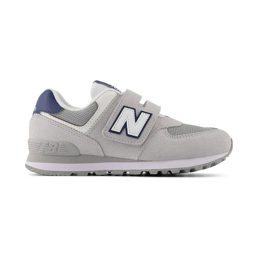 New Balance 574 Hook and Loop Brighton Grey Navy (PV574ESB)