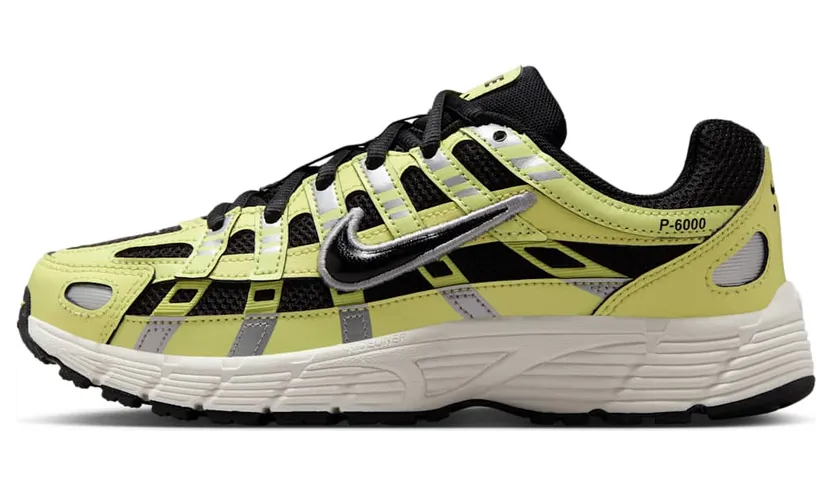 Nike P-6000 Light Lemon Twist Metallic Silver Sail Black (HV5064-702)