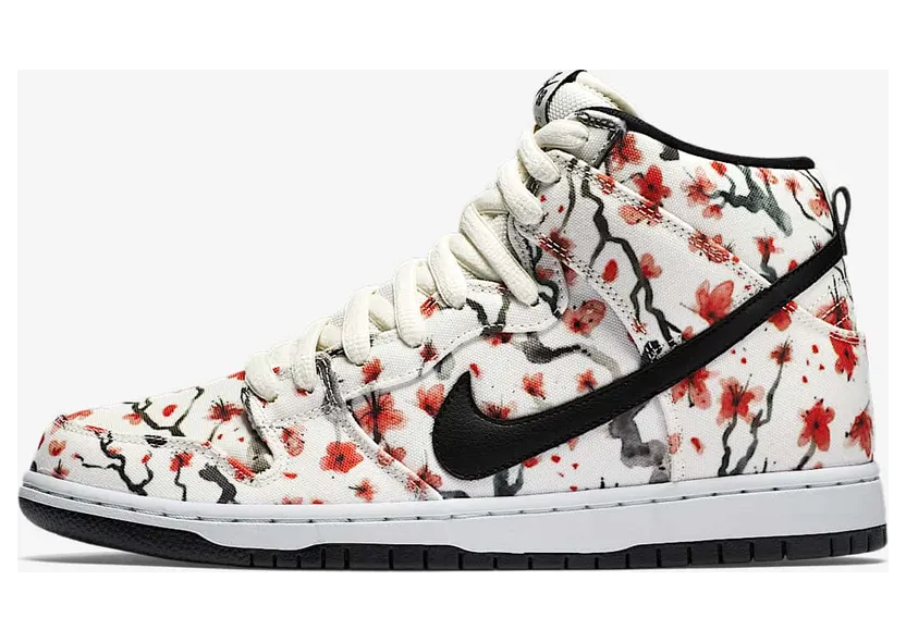 Nike SB Dunk High Pro ‘Cherry Blossom’ Sail/Black-Light Crimson-White (305050-106)