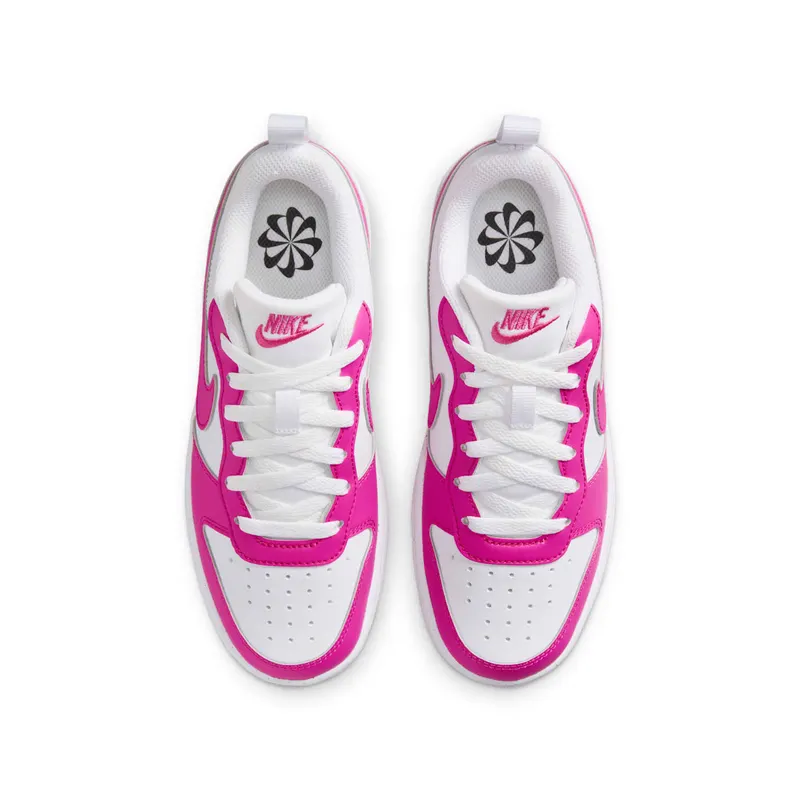 Nike Court Borough Low Recraft GS “Laser Fuchsia White” (DV5456-123)