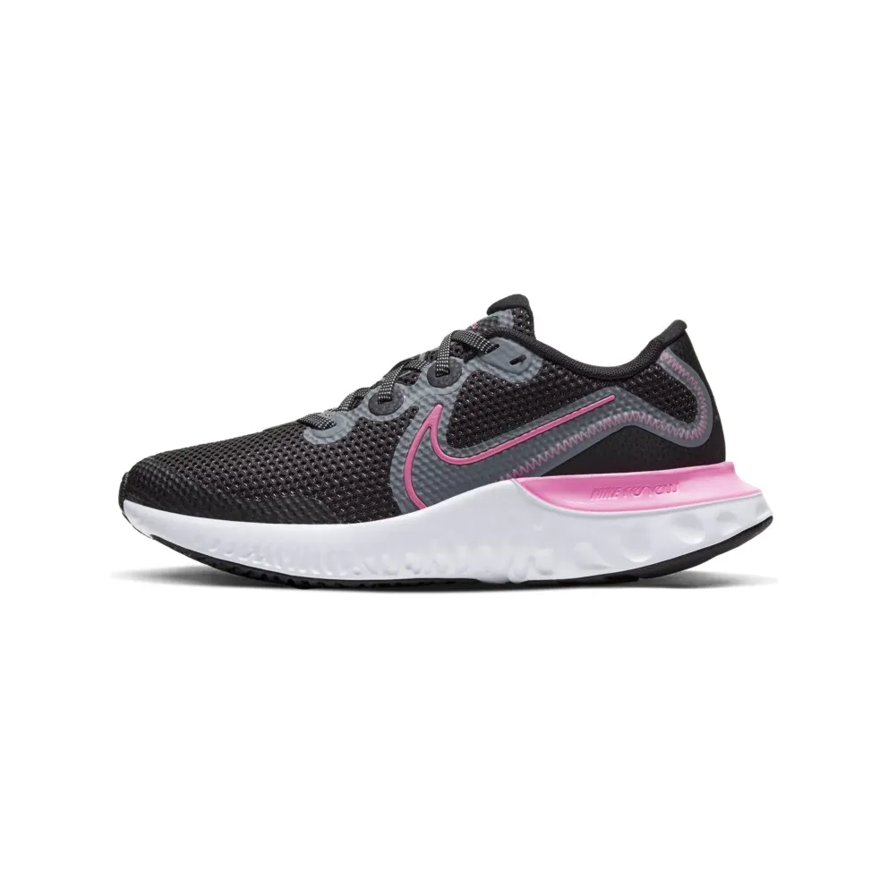 Nike Renew Run Black Pink Glow (GS) Black/Light Smoke Grey/White (CT1430-092)