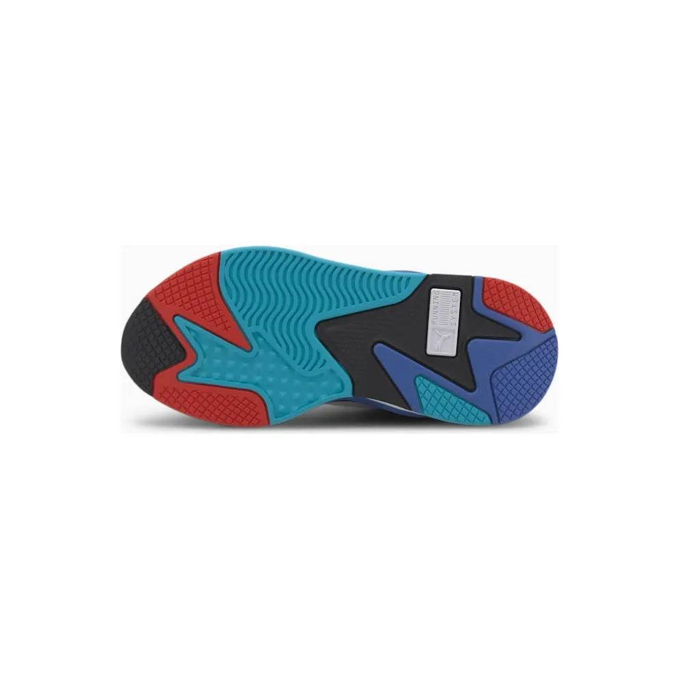 Puma RS-X 3 Puzzle White Blue Red (GS) Puma White/Dazzling Blue-High Rise (372357-05)