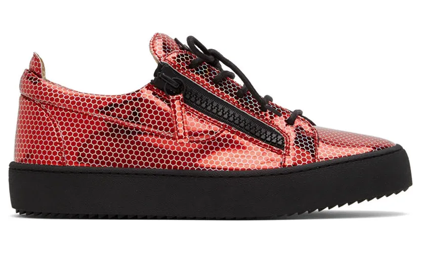 Giuseppe Zanotti Red Metallic Sneakers (RU20005-92900)
