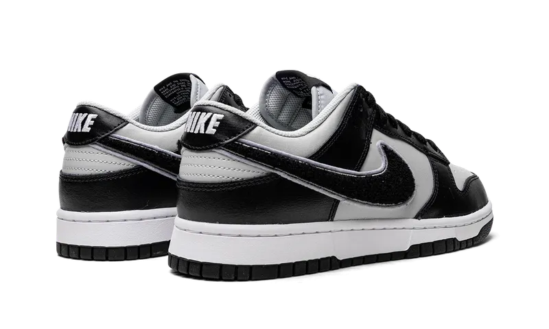 Nike Dunk Low “Chenille Swoosh Black Grey” (DQ7683-001)