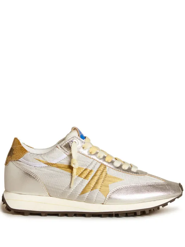 Golden Goose Marathon ripstop nylon sneakers – Silver (GWF00683F005490)