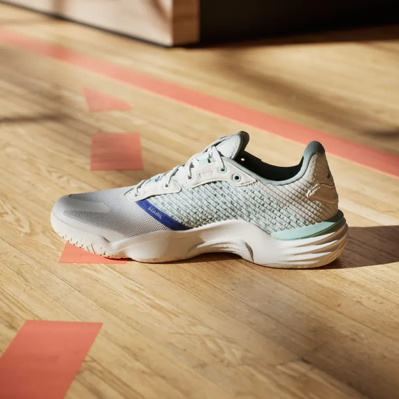 Adidas Stabil 16 Indoor Cloud White / Lucid Blue / Semi Flash Aqua (IE1084)