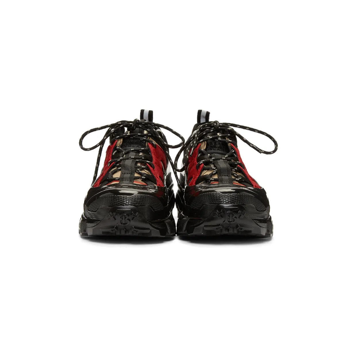 Burberry Black & Beige Arthur Sneakers (8020680) (2)