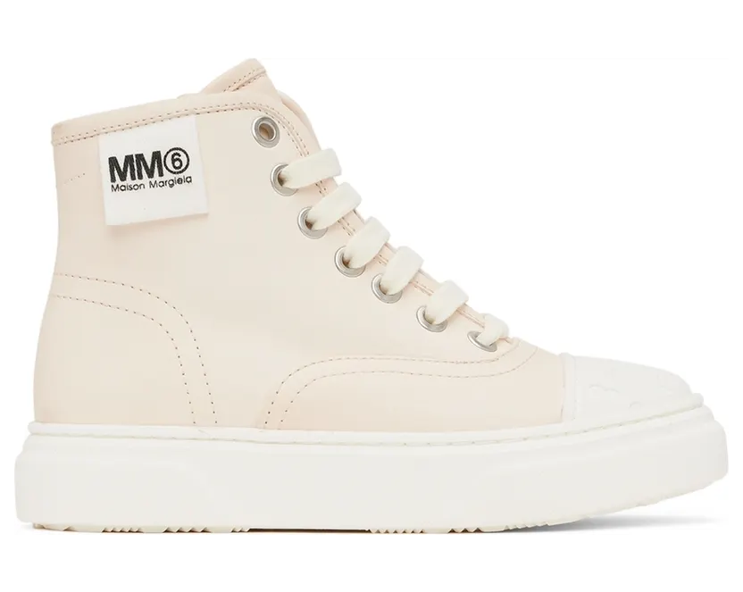 MM6 Maison Margiela Kids Black Lace-Up Sneakers (72065)