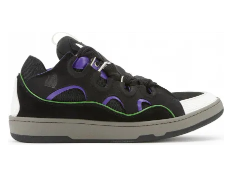 Lanvin Leather Curb Black Purple (FM-SKRK11-DRA1-P21B145)